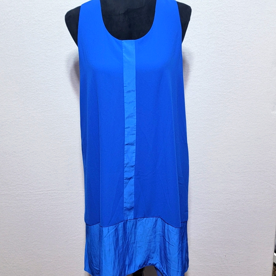 Lola & Sophie Vibrant Blue Sleeveless Dress Size L. #630